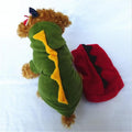 Dinosaur Hooded Pet Sweater, Green or Red, XS to XL